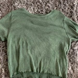 aerie cropped baby tee
